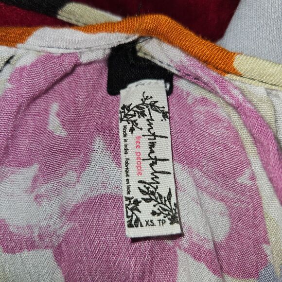 Intimately FREE PEOPLE Sweet Lucy Slip Mini Dress Printed Floral Tiered XS - Picture 4 of 6